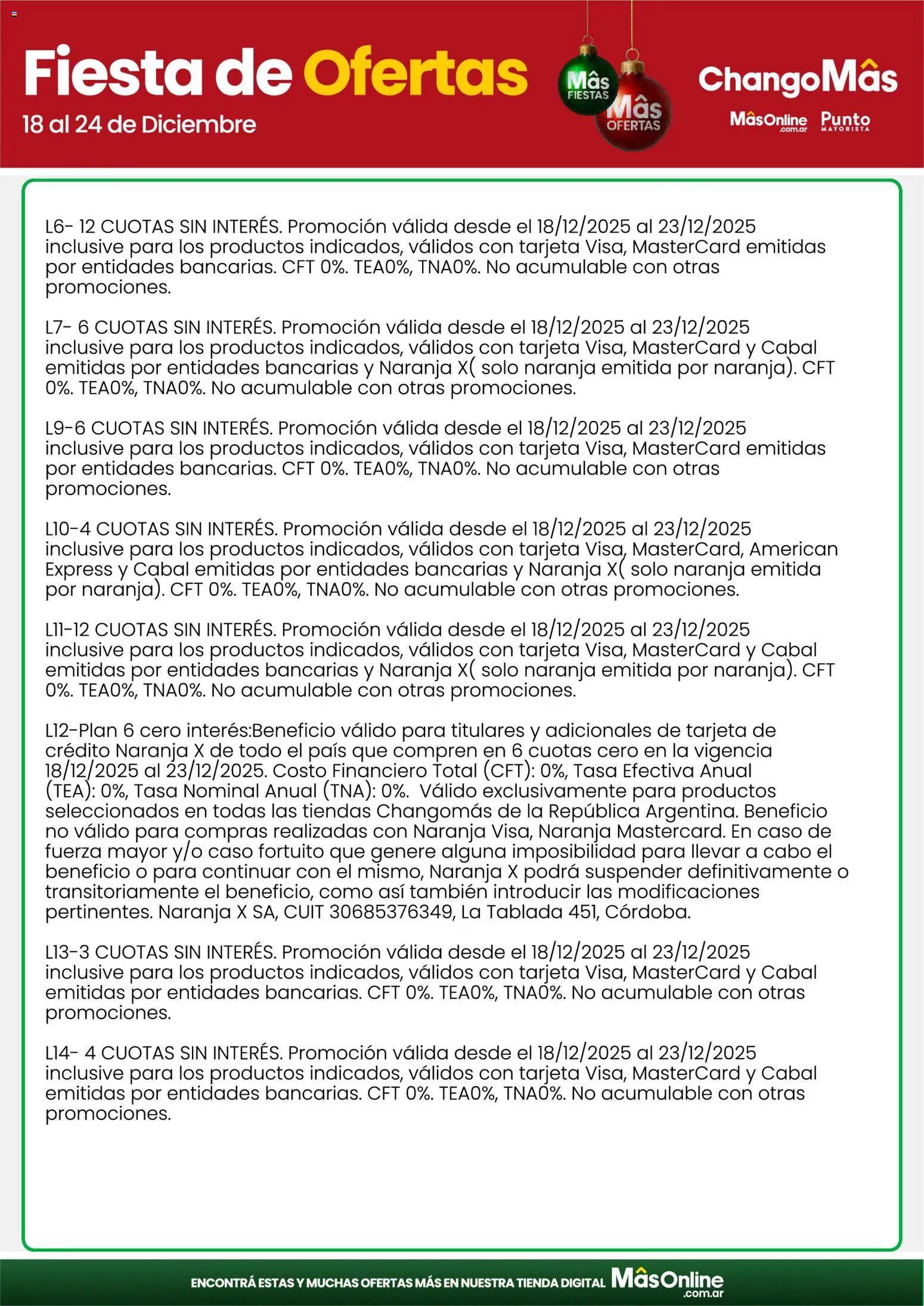 Changomas ofertas │ válido desde el 18.12.2025 | Página: 24 | Productos: Caso