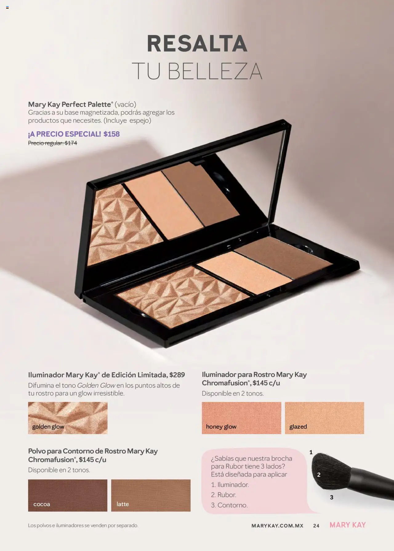 Nuevas ofertas de Mary Kay válidas en toda la República Mexicana desde el 01.07.2025. ¡Encuentra las mejores ofertas en Mary Kay catálogo! | Página: 24 | Productos: Iluminador, Contorno, Polvo, Rubor