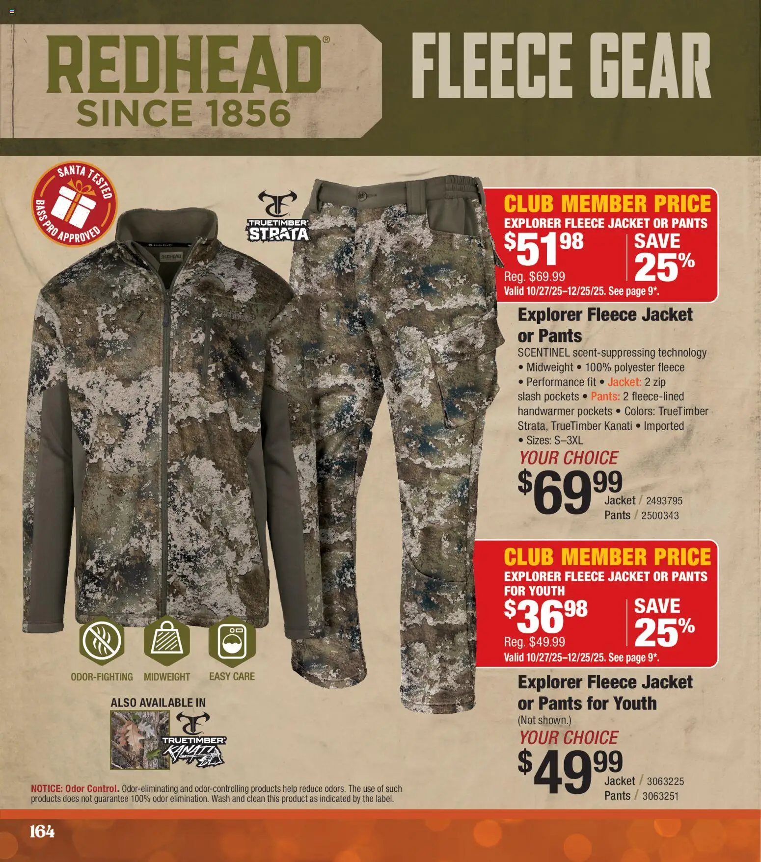 Cabela's Christmas Gift Guide 25 - valid from 01.11.2025 | Page: 164 | Products: Jacket, Pants