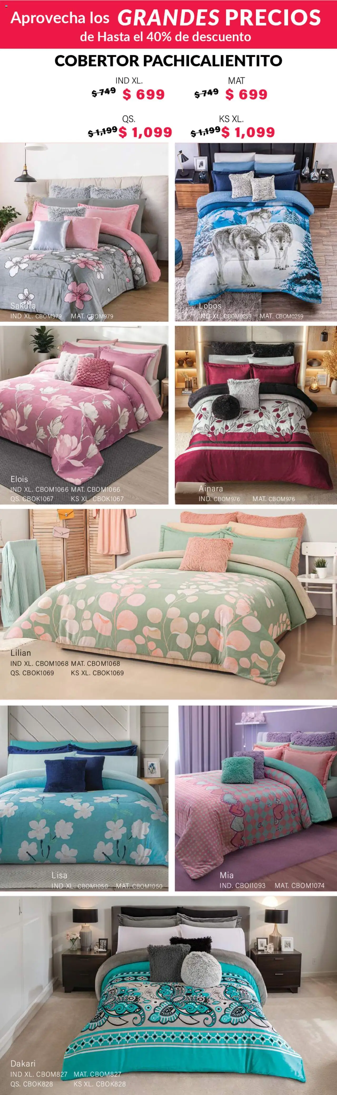 Nuevas ofertas de Colchas Concord válidas en toda la República Mexicana desde el 01.08.2025. ¡Encuentra las mejores ofertas en Colchas Concord - Catálogo! | Página: 578 | Productos: Cobertor