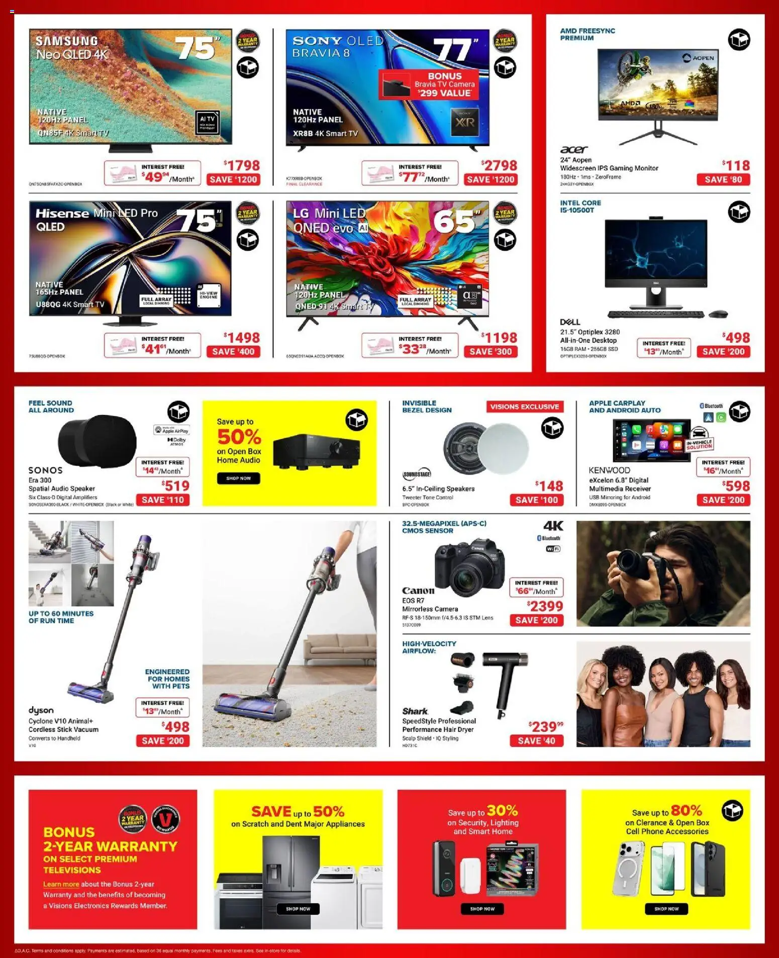 Visions flyer valid from 03.04.2026 | Page: 2 | Products: Speaker, Dryer, Hair dryer, Box