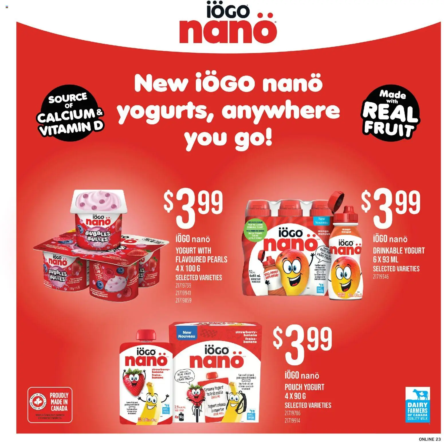 Fortinos flyer valid from 26.02.2026 | Page: 22 | Products: Milk, Yogurt