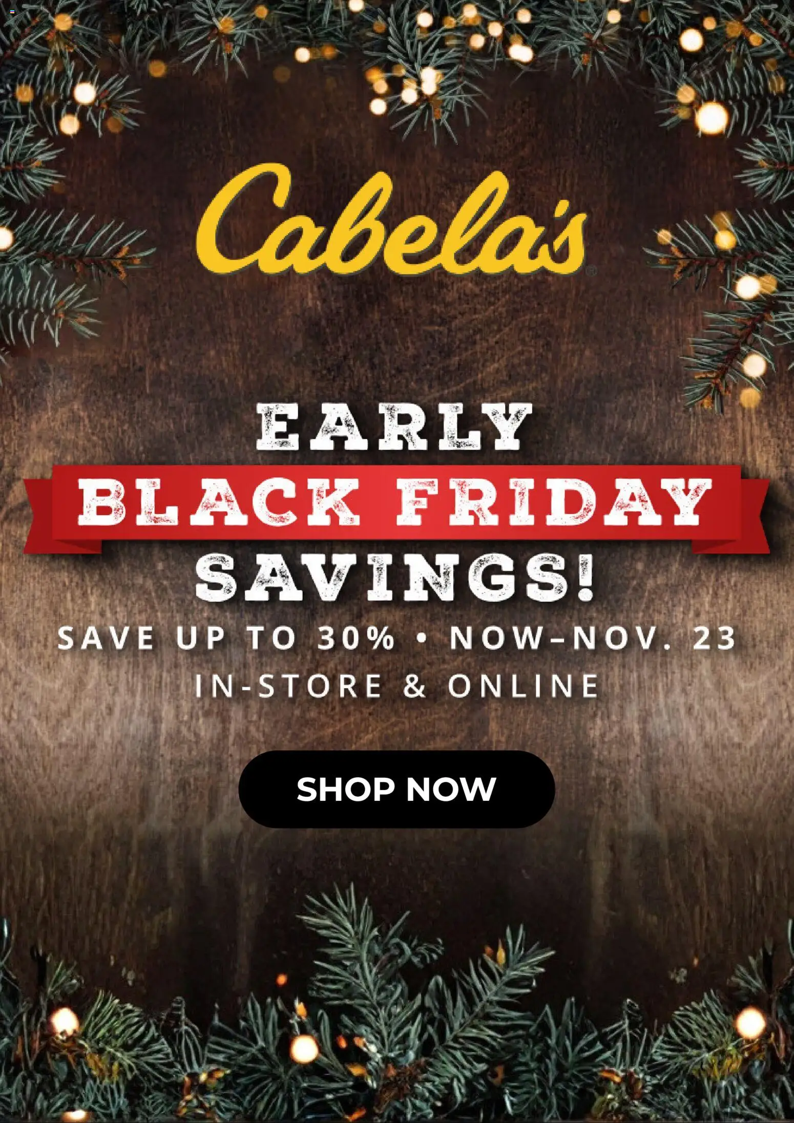 Cabela's Early Black Friday - valid from 16.11.2025 | Page: 1