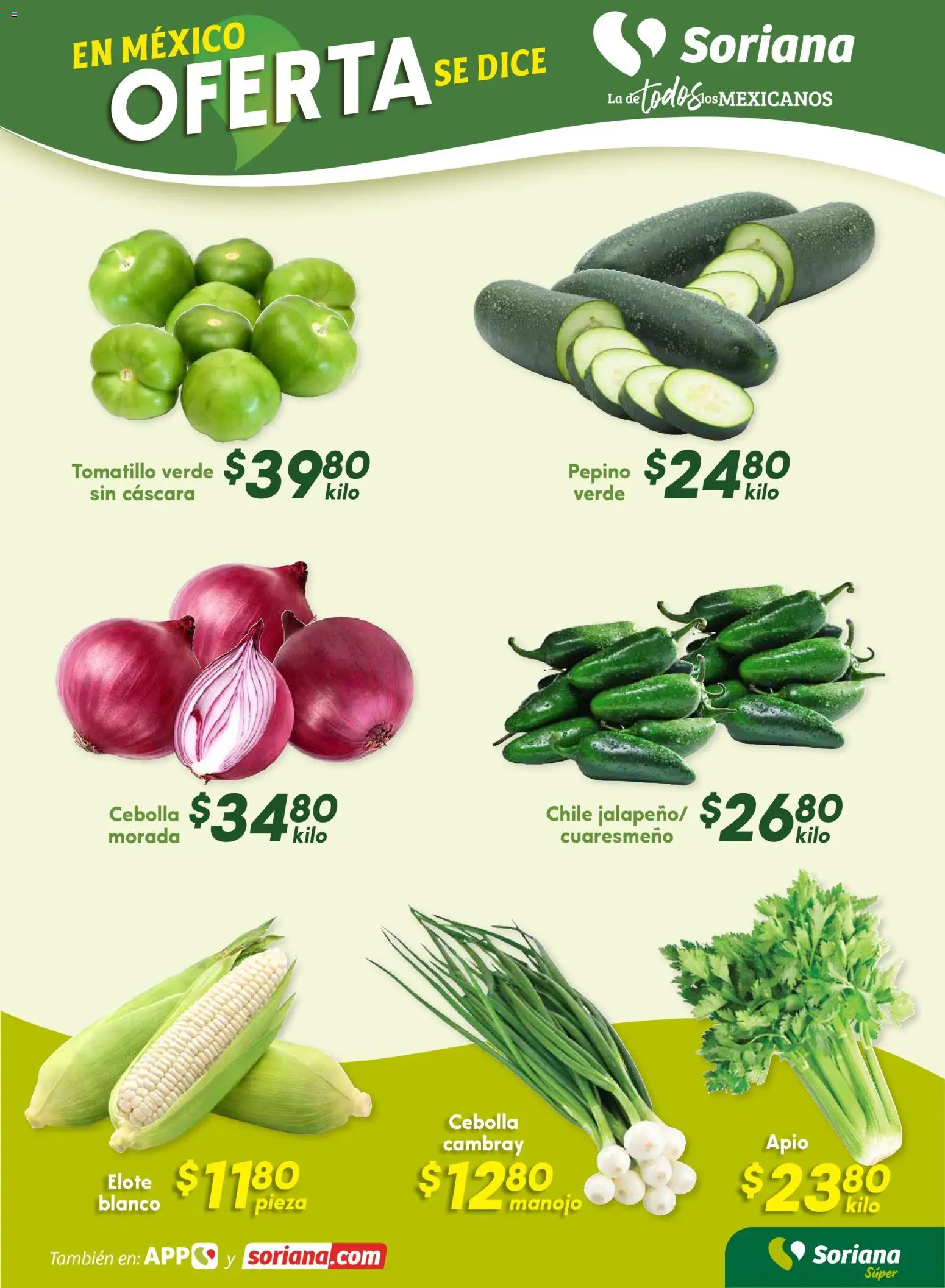 Nuevas ofertas de Soriana válidas en toda la República Mexicana desde el 31.10.2025. ¡Encuentra las mejores ofertas en Soriana - Fin de Semana Súper: BCS, Son y Sin! | Página: 3 | Productos: Cebolla, Apio