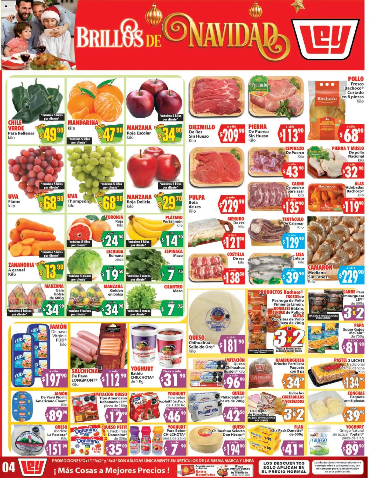 Nuevas ofertas de Casa Ley válidas en toda la República Mexicana desde el 04.11.2025. ¡Encuentra las mejores ofertas en Casa Ley folleto Autoservicio! | Página: 2 | Productos: Plátano, Papa, Pimienta, Queso