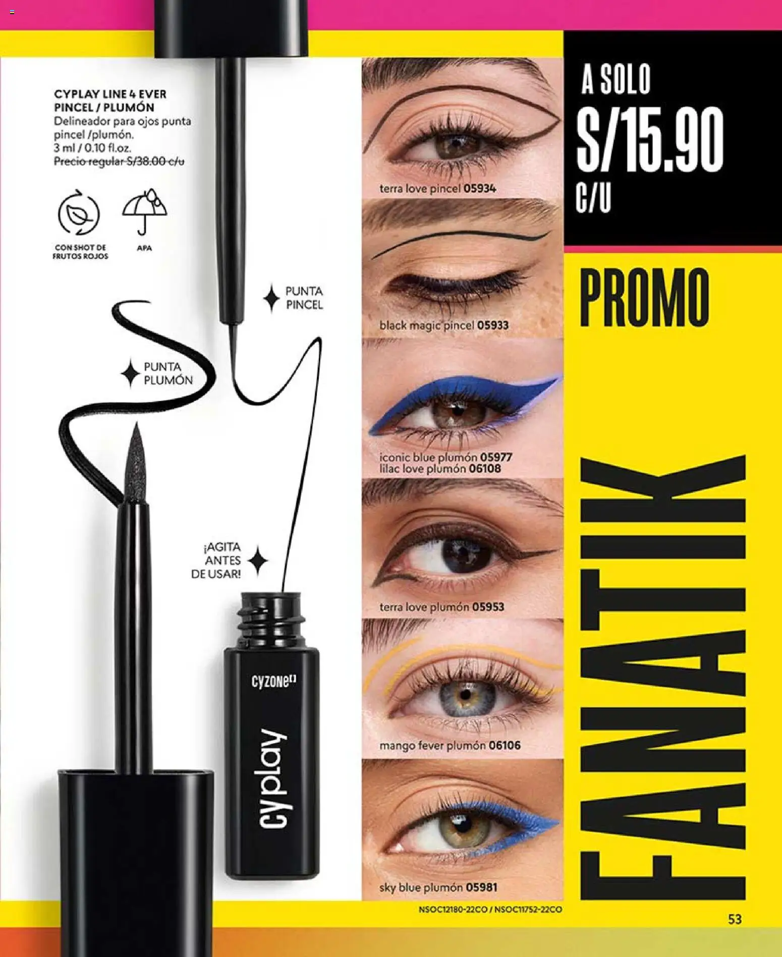 Catálogo CyZone válido desde 21.02.2026 | Página: 53 | Productos: Delineador, Pincel