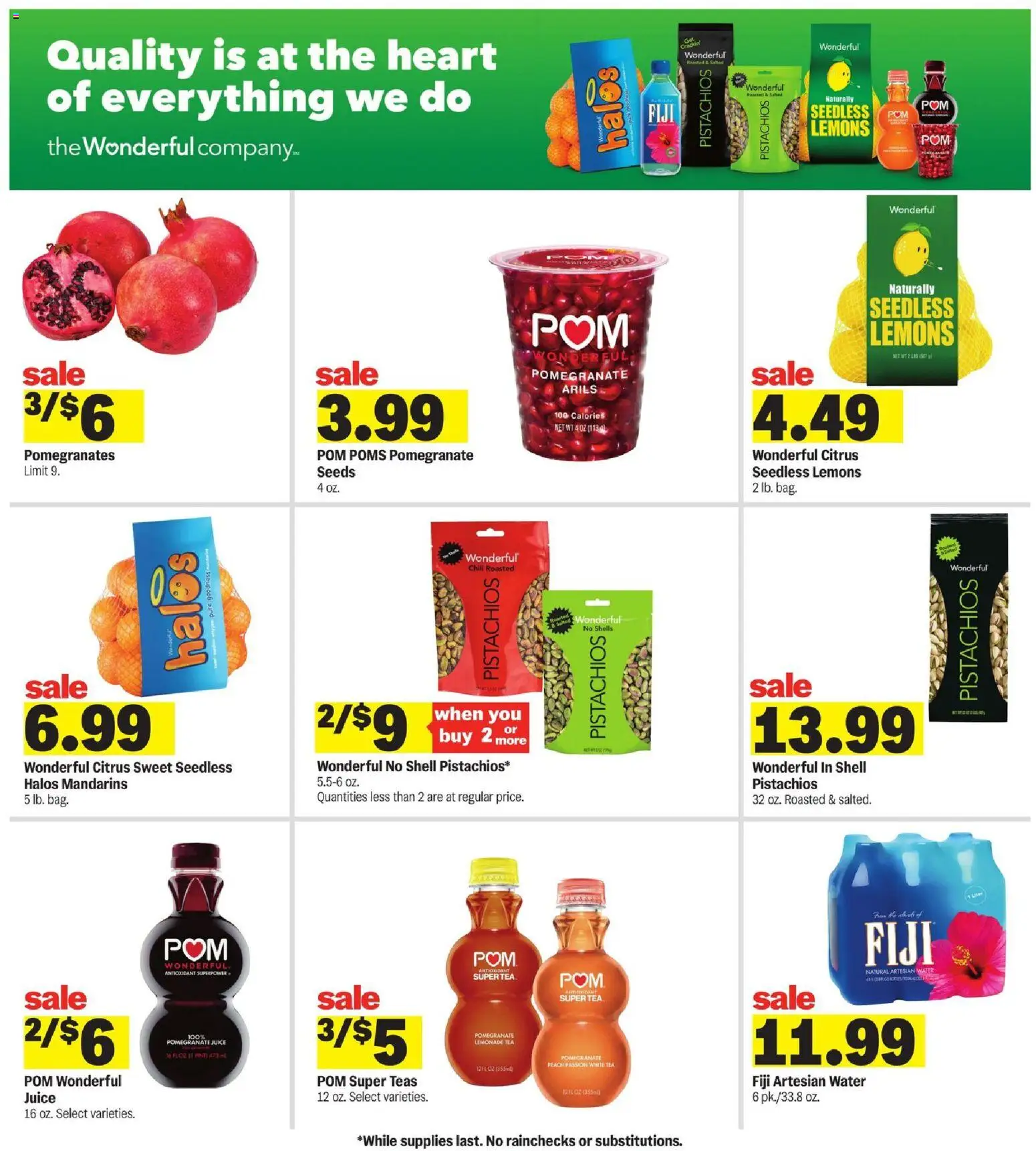 Meijer Weekly Ad - MI - valid from 05.11.2025 | Page: 8 | Products: Mandarins, Juice, Tea, Water