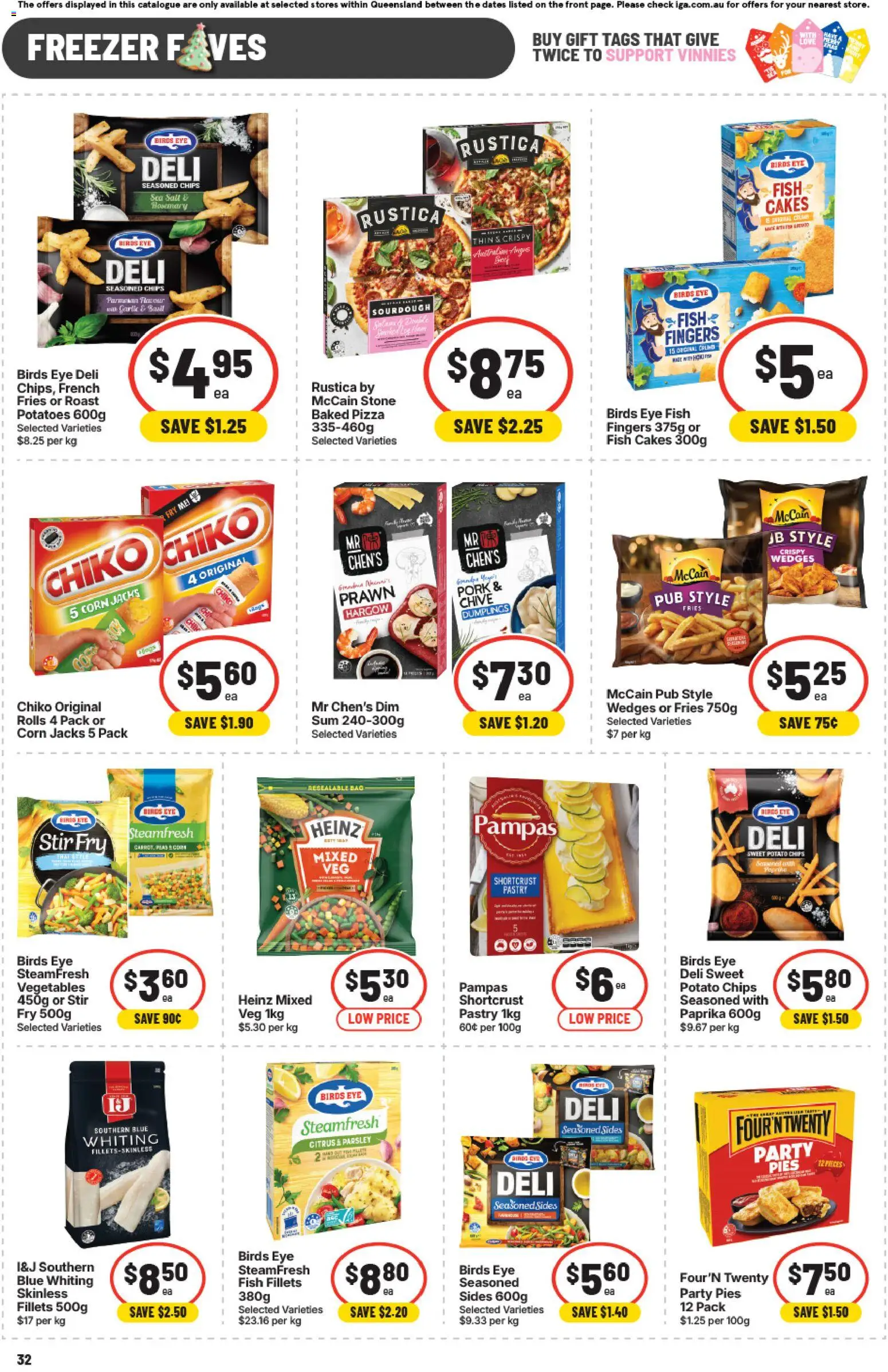 IGA catalogue - valid from 12.11.2025 | Page: 32 | Products: Pastry, Paprika, Salt, Pies