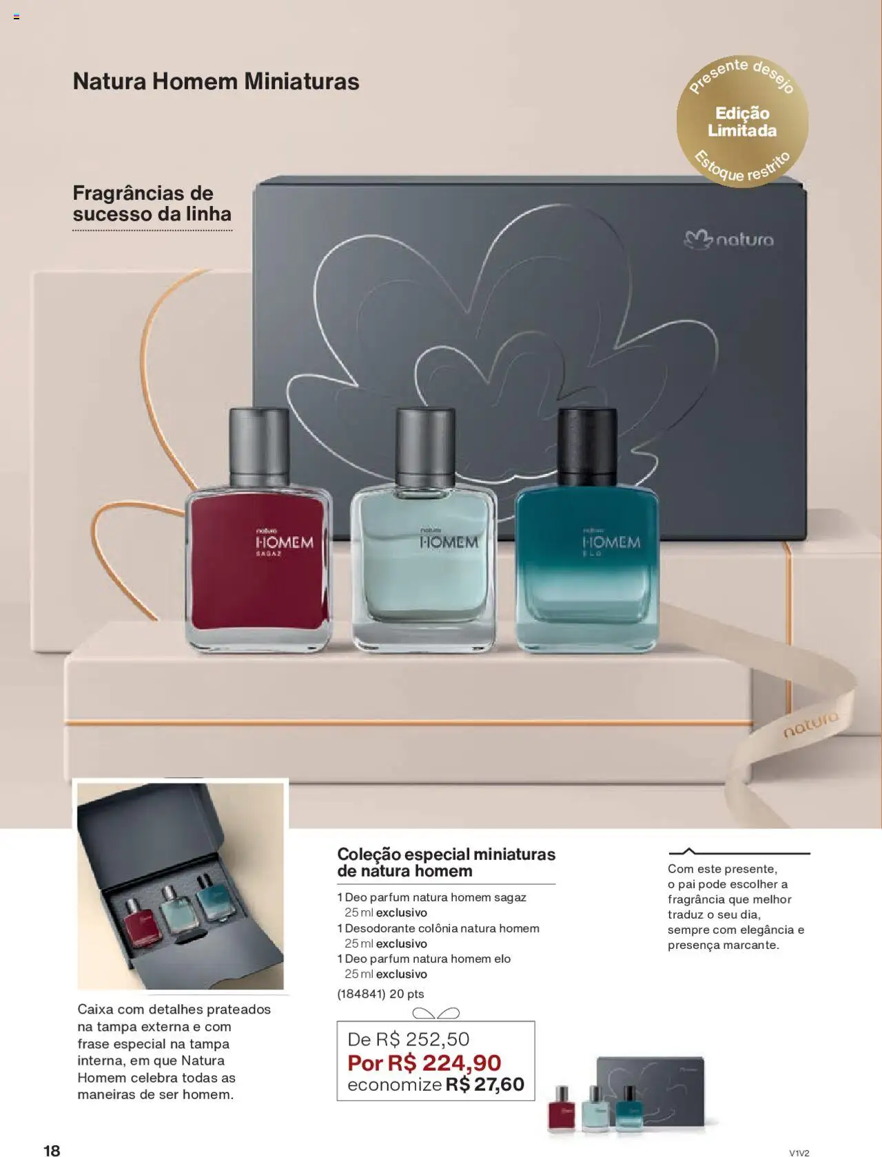 Natura Folheto - válido de 05.06.2025 | Página: 18 | Produtos: Fragrância, Desodorante, Caixa