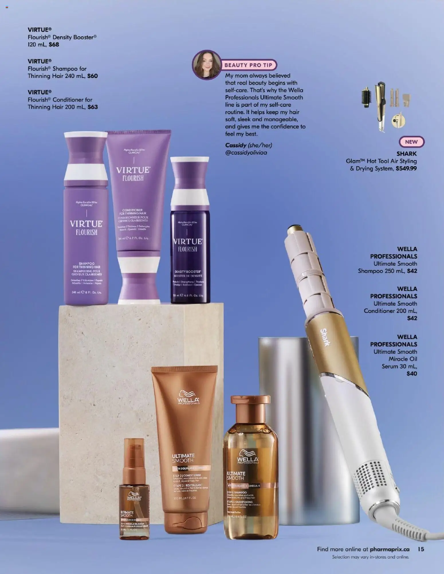 Pharmaprix flyer valid from 11.04.2026 | Page: 15 | Products: Shampoo, Conditioner, Hair conditioner, Oil