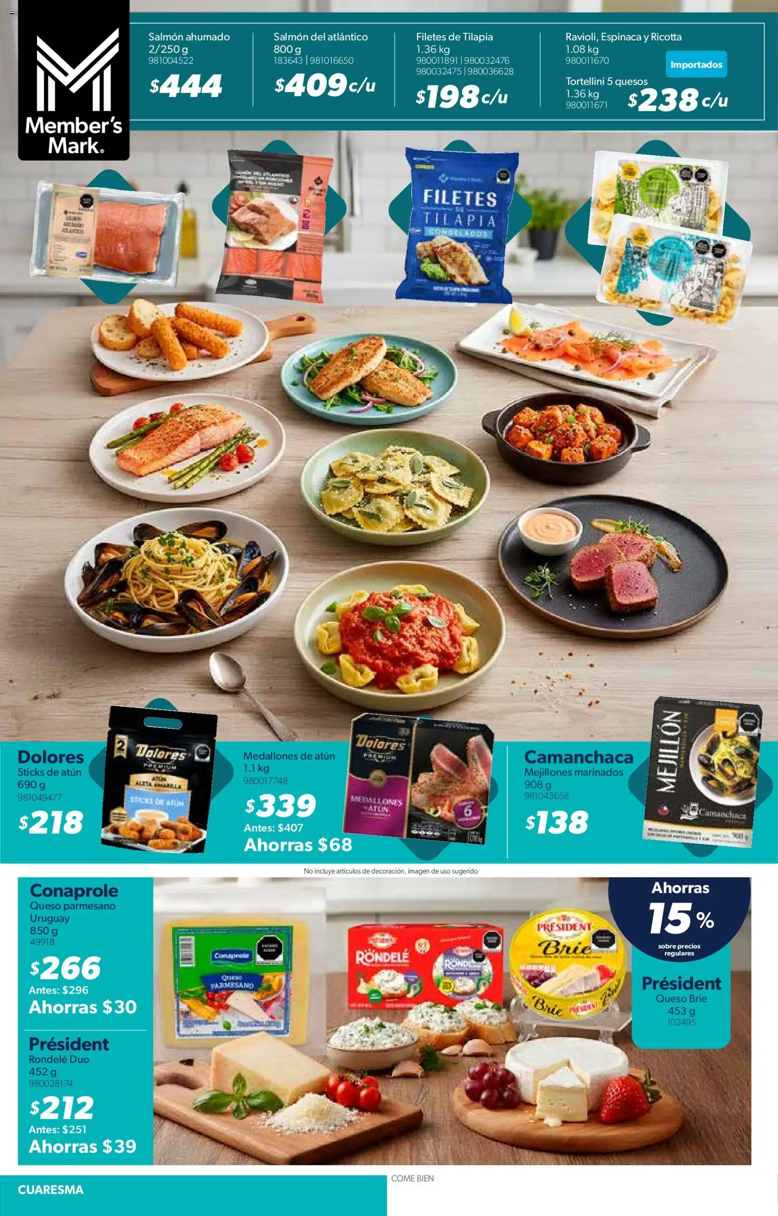 Nuevas ofertas de Sam's Club válidas en toda la República Mexicana desde el 03.03.2026. ¡Encuentra las mejores ofertas en Sam's Club catálogo! | Página: 4 | Productos: Atún, Queso, Espinaca, Sobre