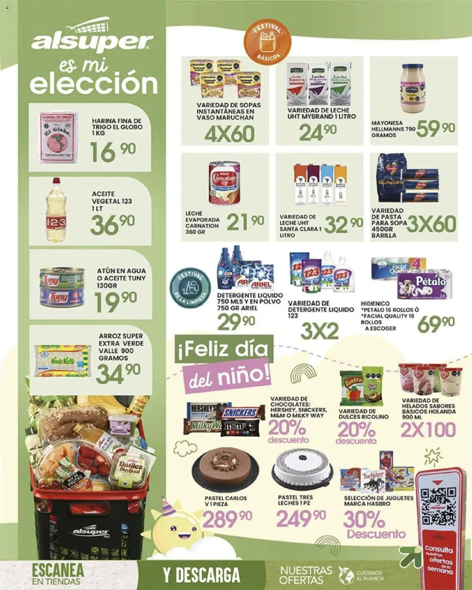 Nuevas ofertas de Alsuper válidas en toda la República Mexicana desde el 28.04.2026. ¡Encuentra las mejores ofertas en Alsuper folleto Chihuahua-Ciudad! | Página: 8 | Productos: Harina, Sopa, Pastel, Chocolate