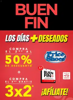 Vista previa de Price Shoes Buen Fin , nuevo folleto de la tienda, válido en México a partir del 13.11.2025