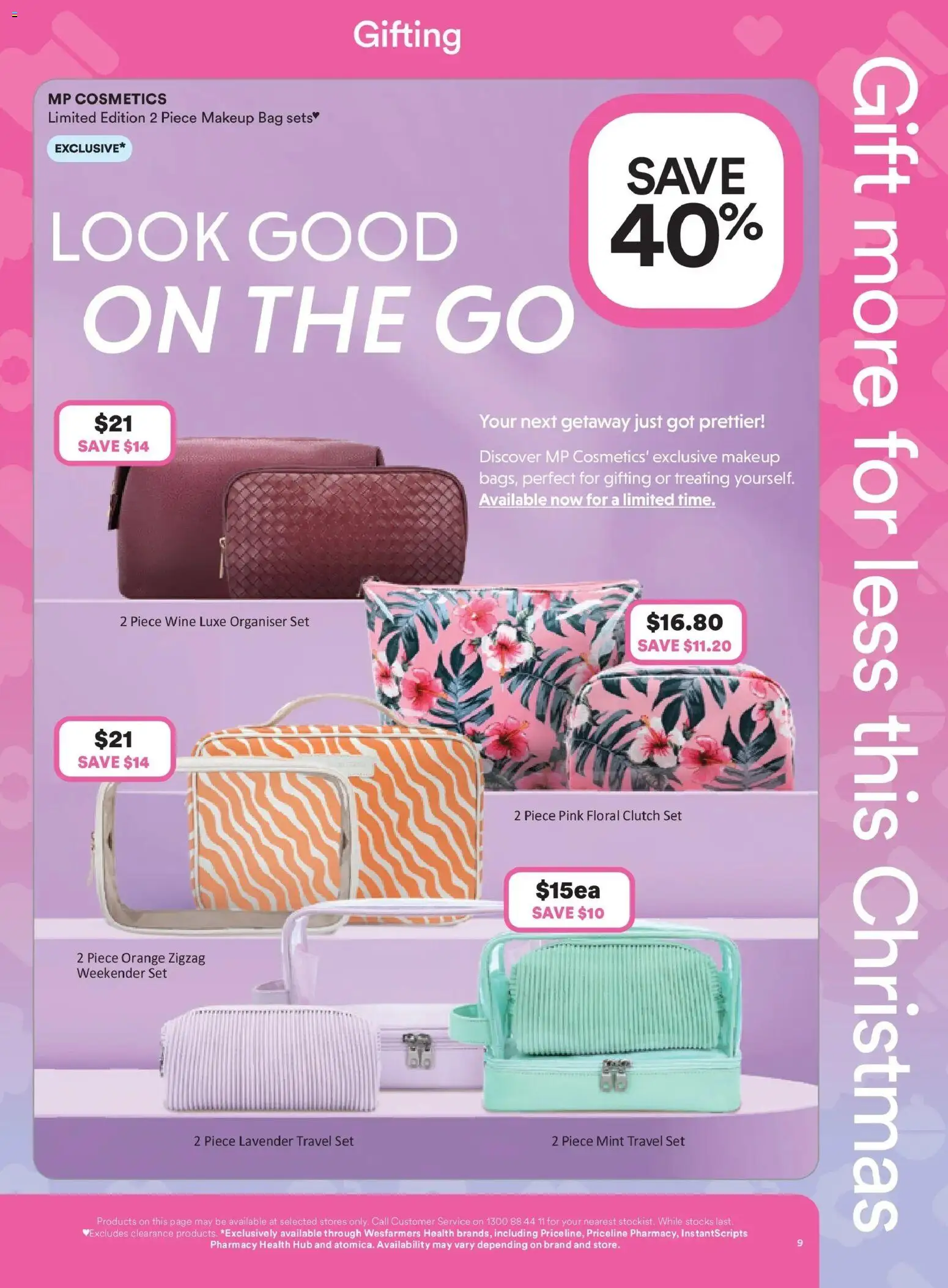 Priceline Pharmacy catalogue - valid from 11.12.2025 | Page: 9 | Products: Floral, Wine, Makeup, Bag