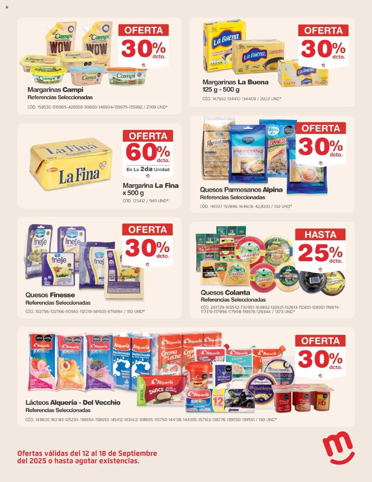 Makro revista - valida desde el 12.09.2025 | Página: 22 | Productos: Crema, Fresa, Leche, Queso