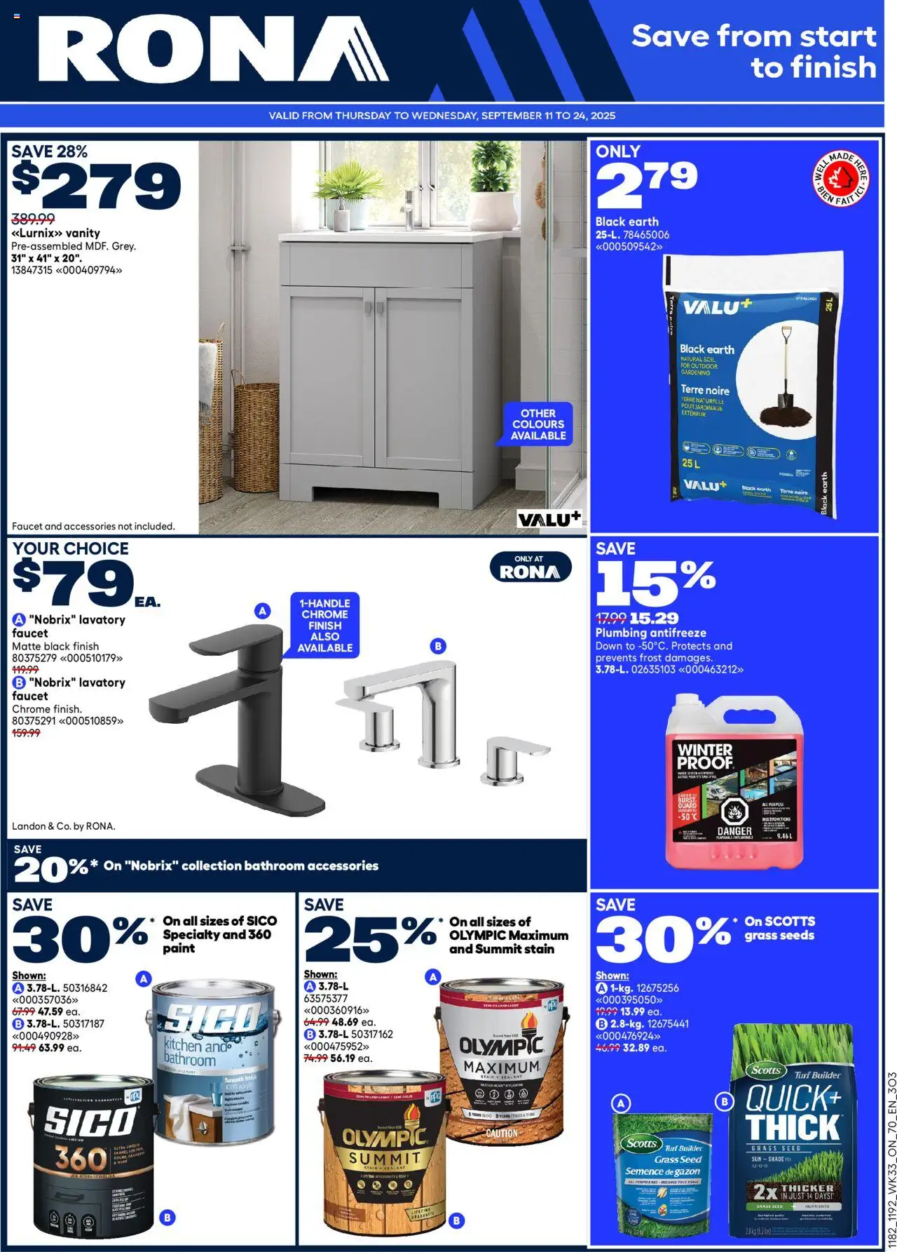 Rona flyer valid from 11.09.2025 | Page: 1