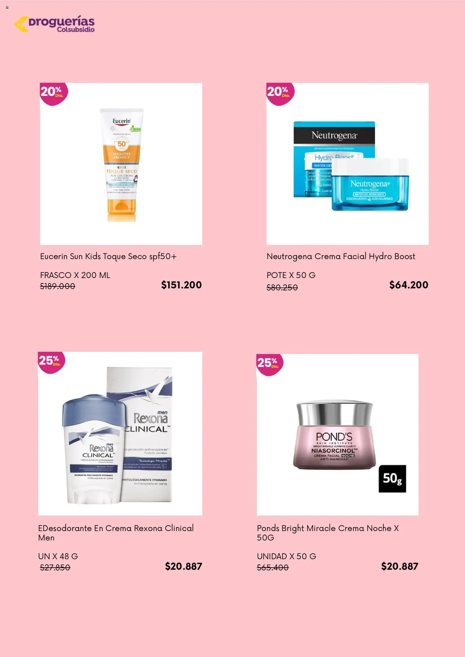 Colsubsidio revista - valida desde el 12.02.2026 | Página: 2 | Productos: Crema, Frasco, Antitranspirante