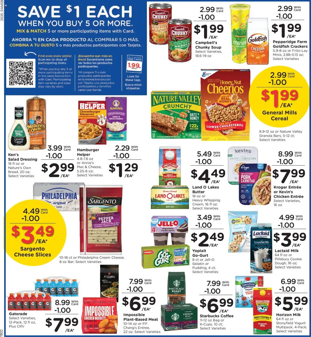 Ralphs Weekly Ad - CA - valid from 01.10.2025 | Page: 5 | Products: Peppers, Butter, Salad, Bag
