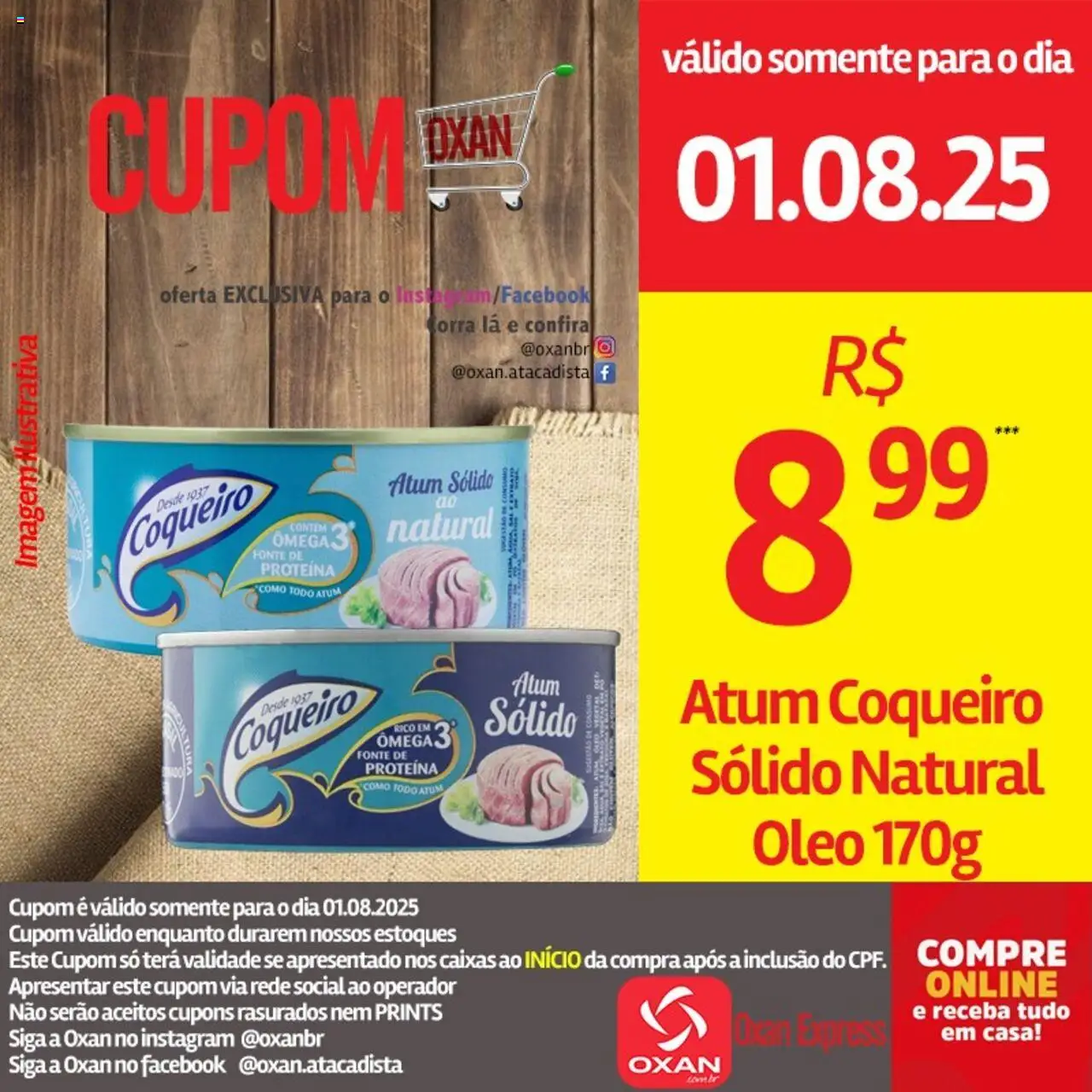 Oxan Atacadista Folheto - válido de 01.08.2025 | Página: 19 | Produtos: Óleo, Atum