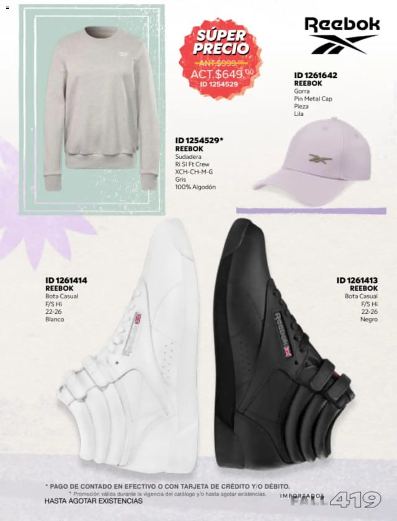 Nuevas ofertas de Price Shoes válidas en toda la República Mexicana desde el 18.08.2025. ¡Encuentra las mejores ofertas en Price Shoes - Catálogo Fall Importados! | Página: 419 | Productos: Gorra, Algodón, Sudadera