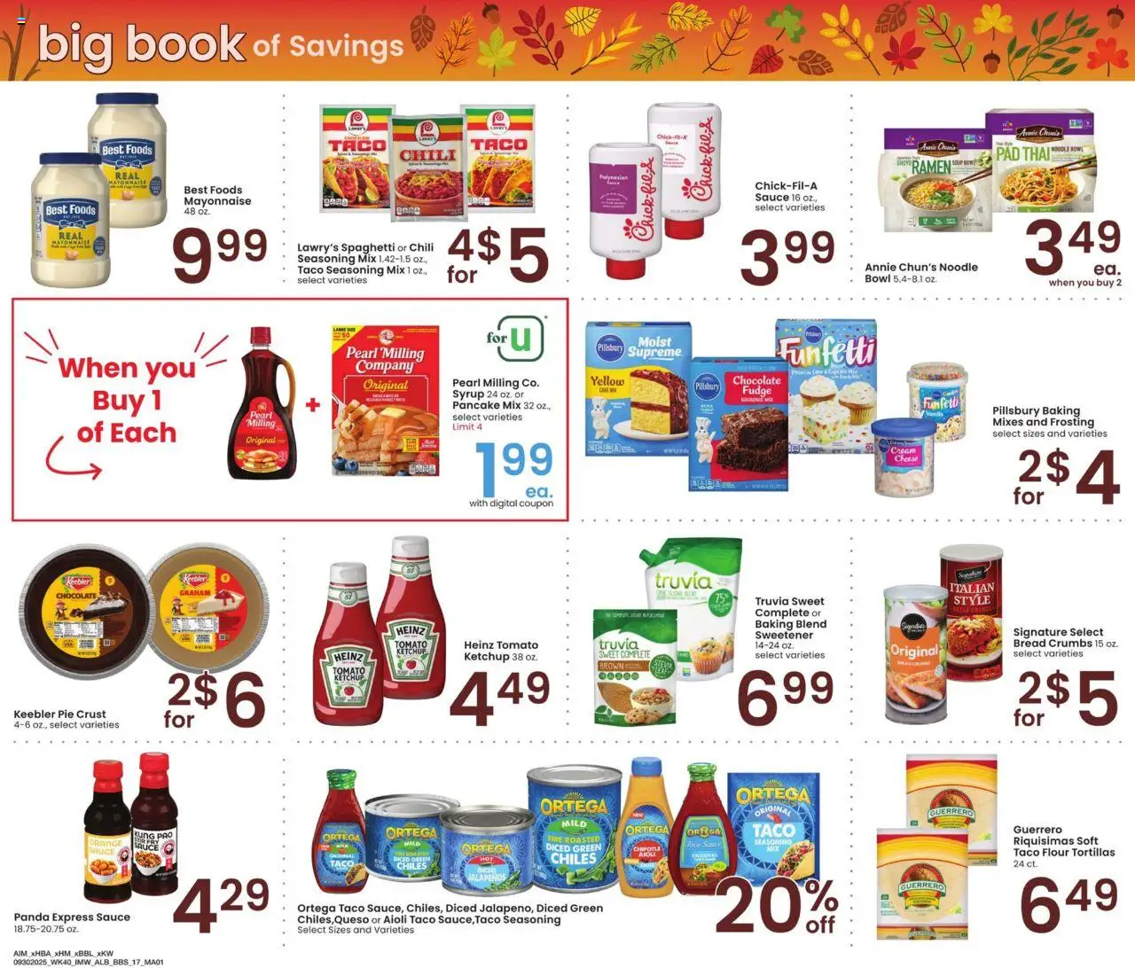 Albertsons Big Book of Savings - valid from 30.09.2025 | Page: 17 | Products: Bread, Chocolate, Ketchup, Sauce