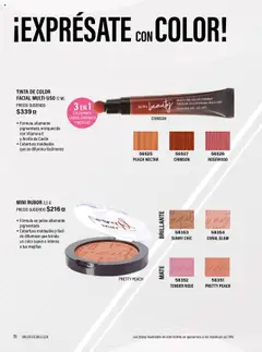 Nuevas ofertas de JAFRA válidas en toda la República Mexicana desde el 01.05.2025. ¡Encuentra las mejores ofertas en JAFRA Catálogo Organizador de Ventas! | Página: 78 | Productos: Mate, Polvo, Rubor