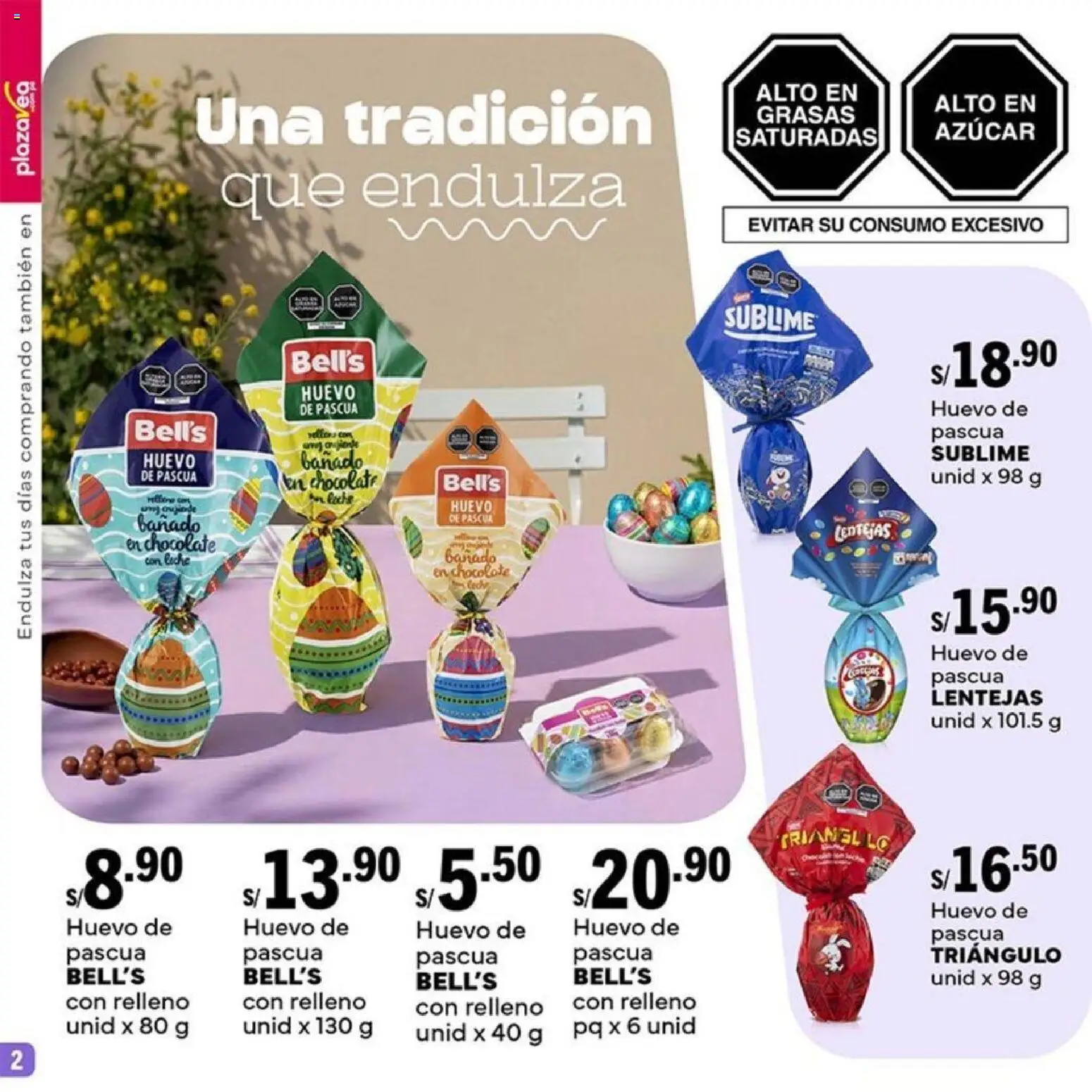 Catálogo Plaza Vea válido desde 23.03.2026 | Página: 2 | Productos: Chocolate