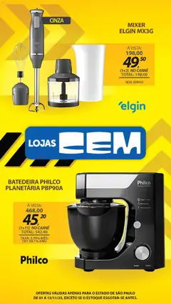 Lojas Cem - Ofertas atuais - Pré-Visualização do folheto da loja Lojas Cem, válido de 01.11.2025 | Página: 71 | Produtos: Batedeira, Carne