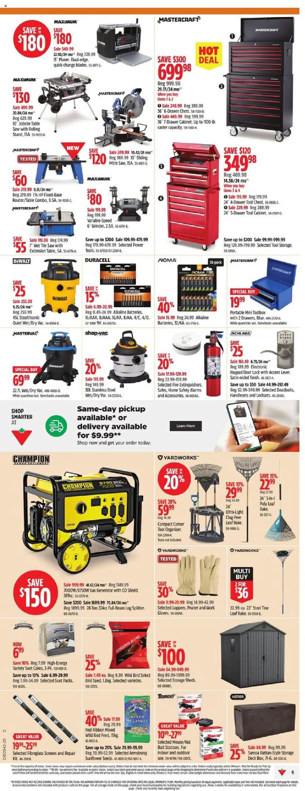 Canadian Tire flyer valid from 10.10.2025 | Page: 12 | Products: Table