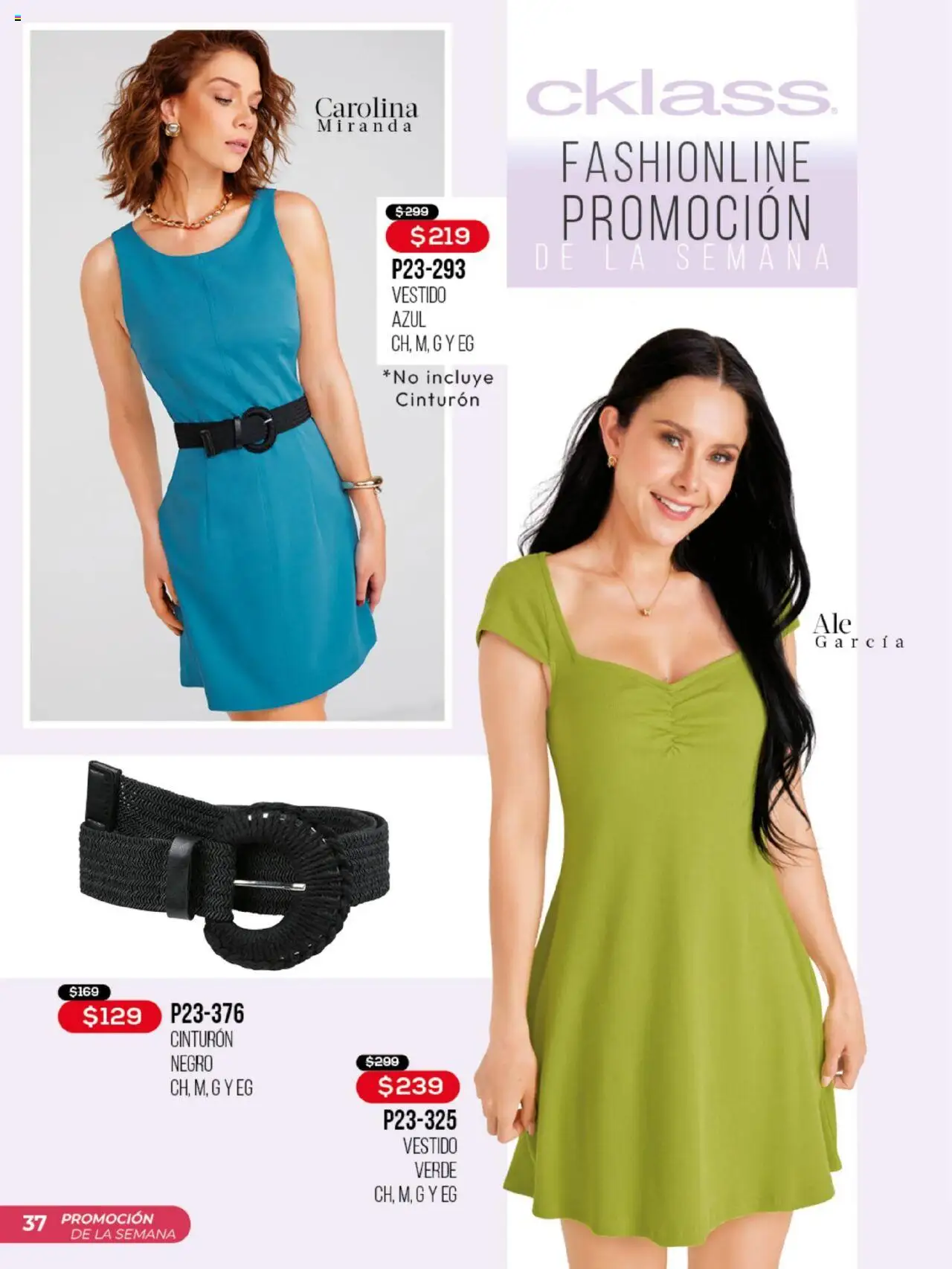 Nuevas ofertas de Cklass válidas en toda la República Mexicana desde el 01.10.2025. ¡Encuentra las mejores ofertas en Cklass - Catálogo Promoción De La Semana! | Página: 38 | Productos: Cinturón, Vestido