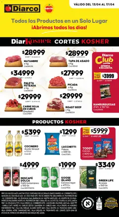 Vista previa Diarco - Ofertas Kosher válido desde el 13.04.2026