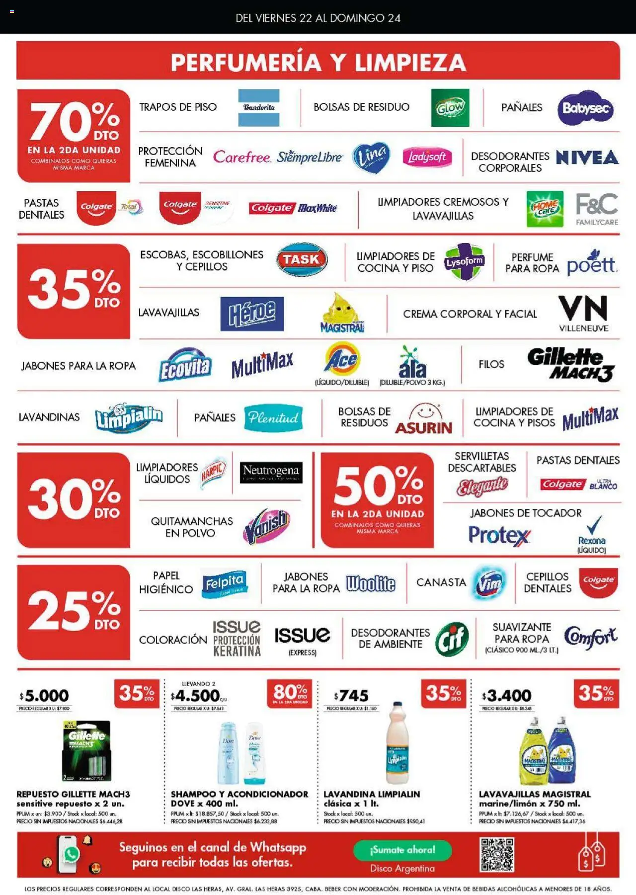 Disco ofertas - CABA │ válido desde el 22.08.2025 | Página: 6 | Productos: Papel higiénico, Polvo, Shampoo, Quitamanchas