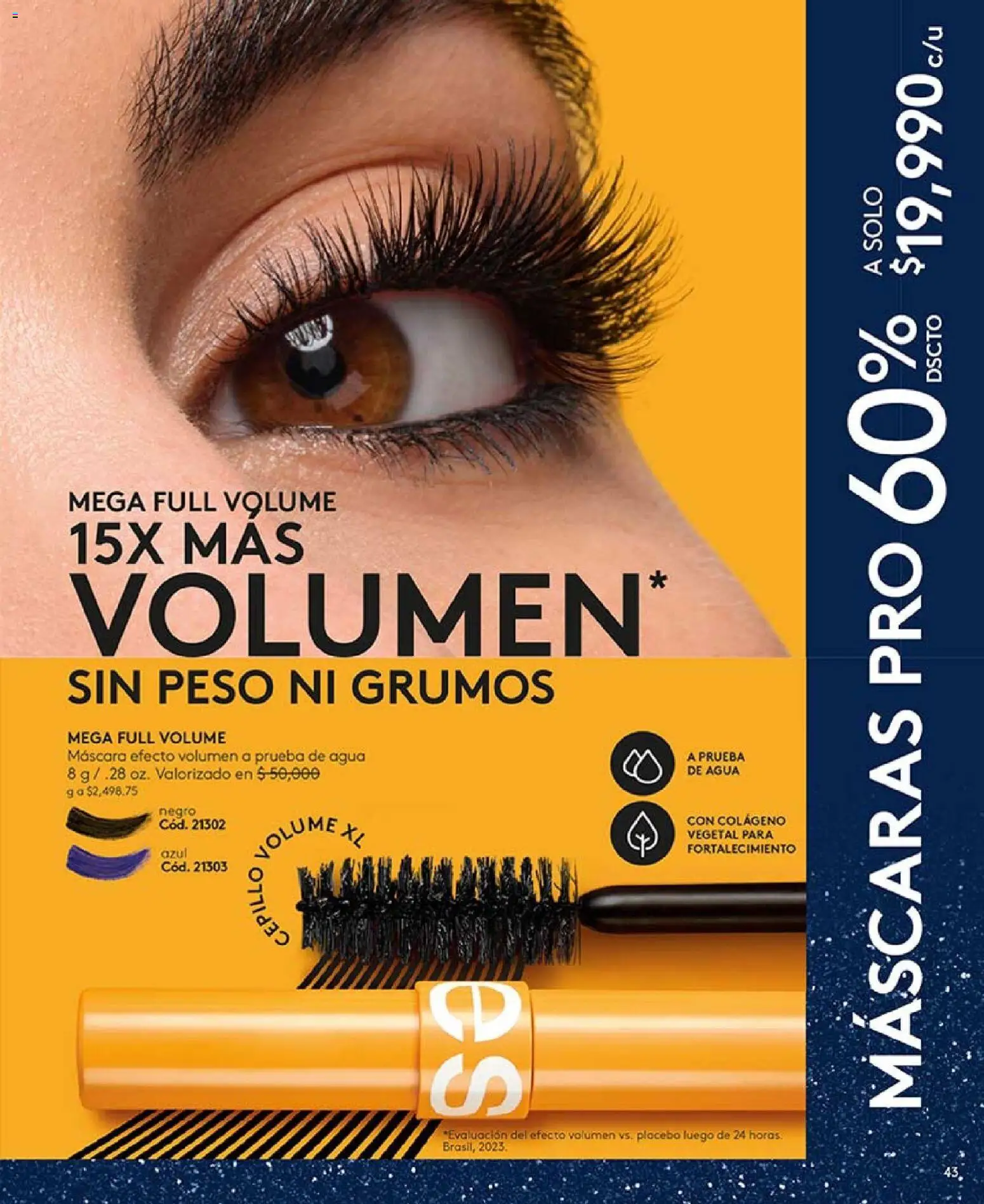 Ésika revista - valida desde el 03.11.2025 | Página: 43 | Productos: Agua, Peso, Cepillo, Máscara