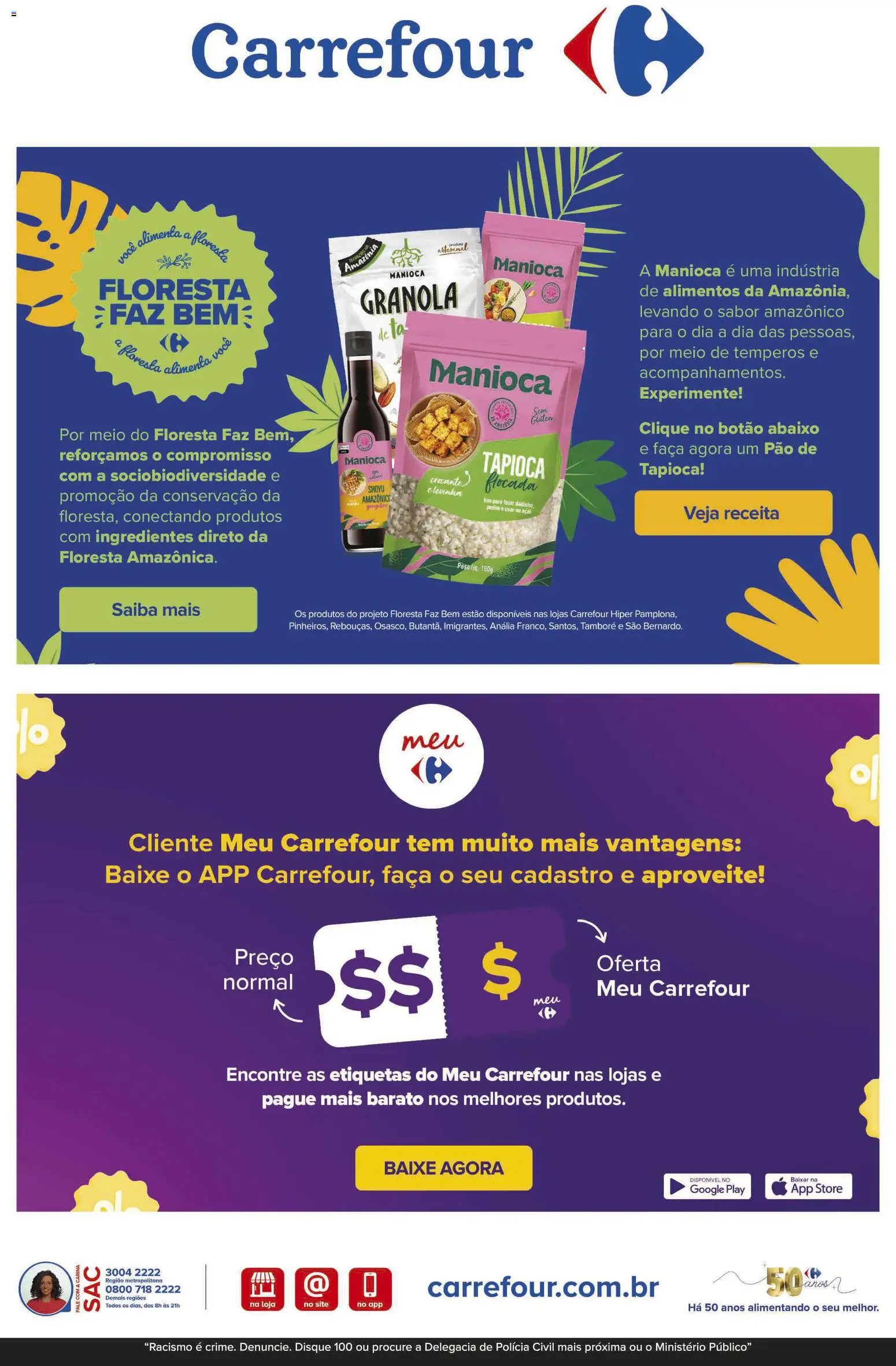 Carrefour Folheto - válido de 24.10.2025 | Página: 24 | Produtos: Tapioca, Faca, Pão, Granola