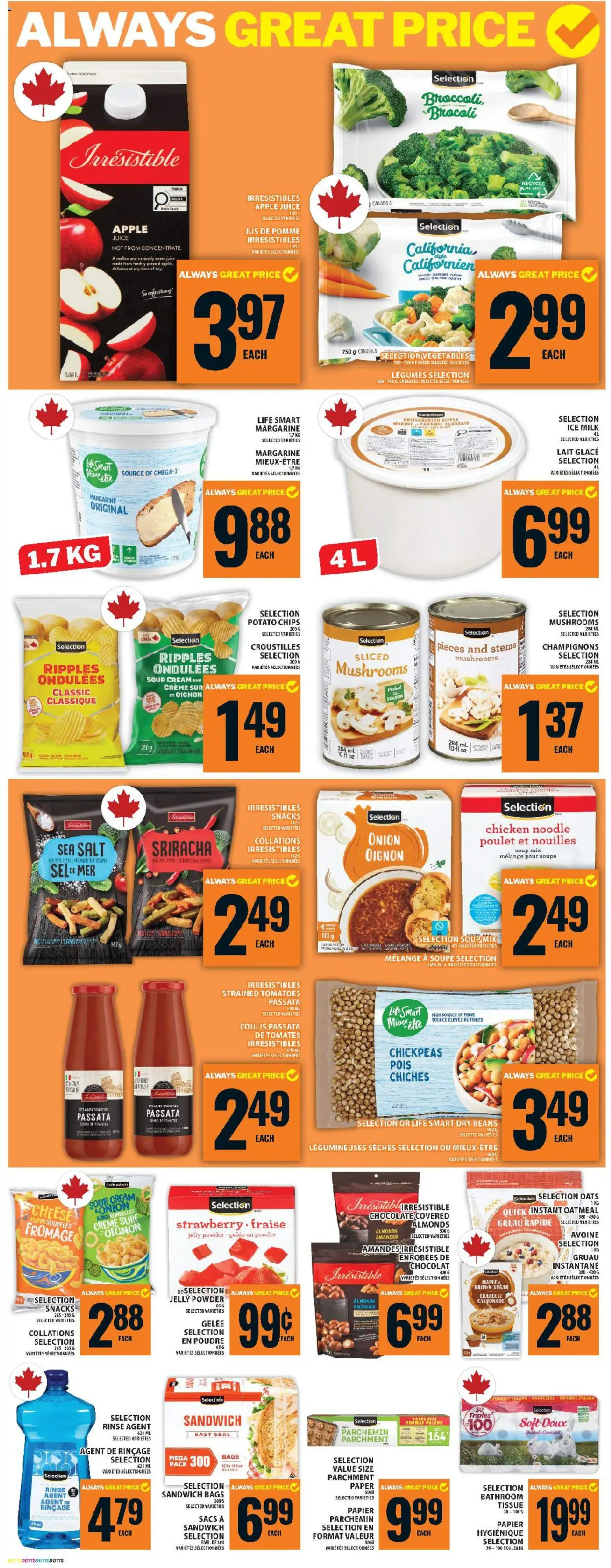 Food Basics flyer valid from 23.04.2026 | Page: 10 | Products: Cream, Milk, Cheese, Chicken