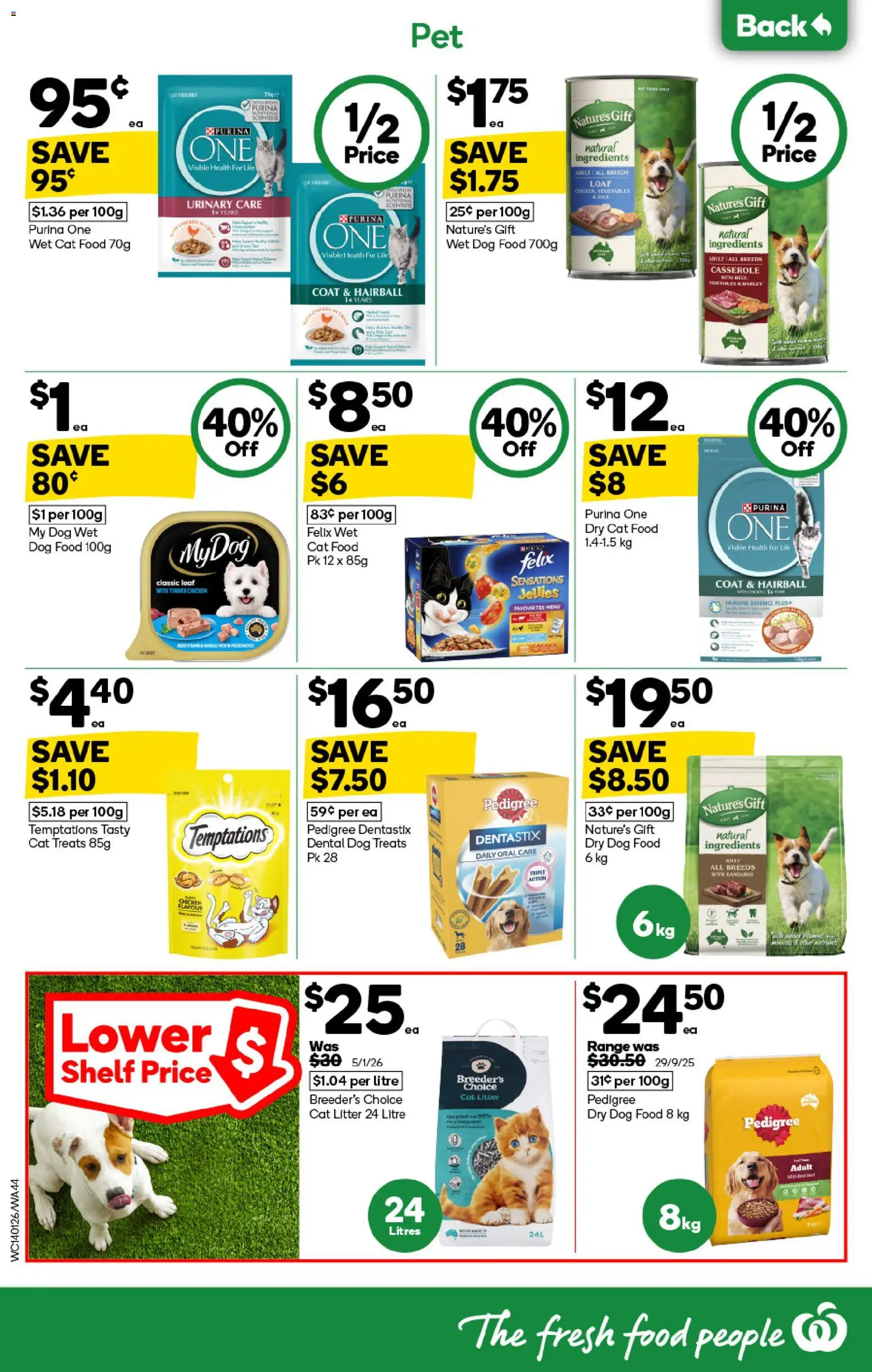 Woolworths catalogue - valid from 14.01.2026 | Page: 44 | Products: Shelf, Dog food, Coat, Vegetables