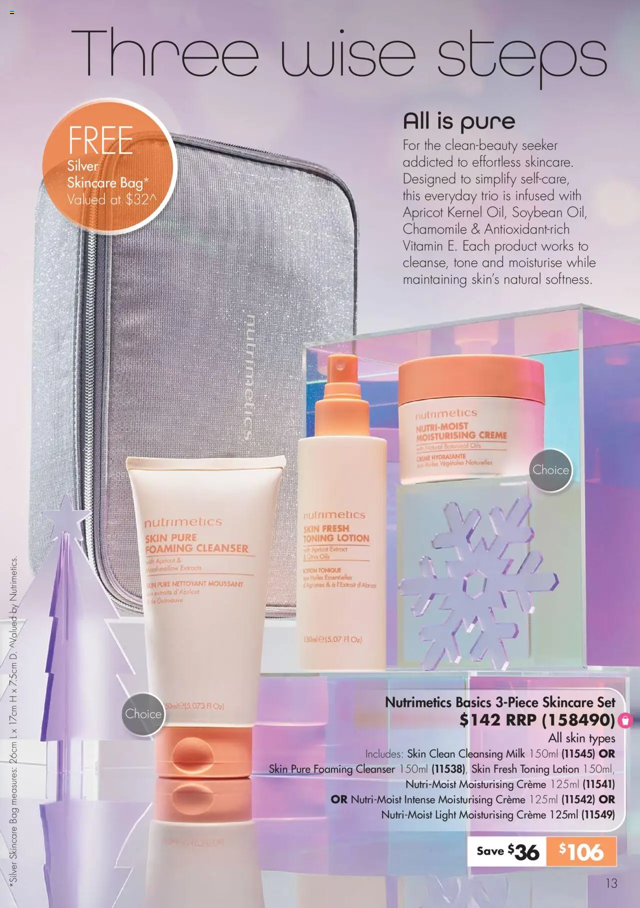 Nutrimetics catalogue - valid from 12.10.2025 | Page: 13 | Products: Milk, Lotion, Bag, Vitamin