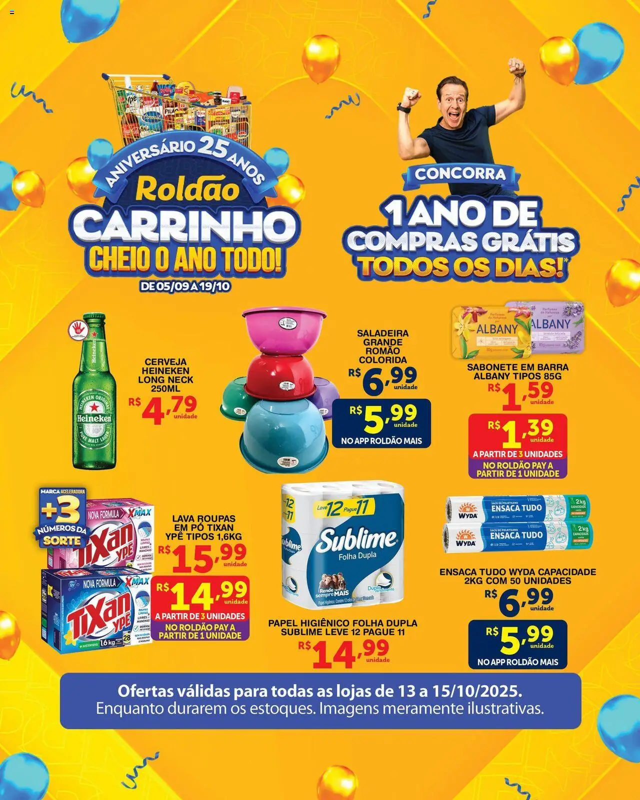 Roldão Folheto - válido de 13.10.2025 | Página: 2 | Produtos: Roupas, Heineken, Sabonete, Papel higiênico