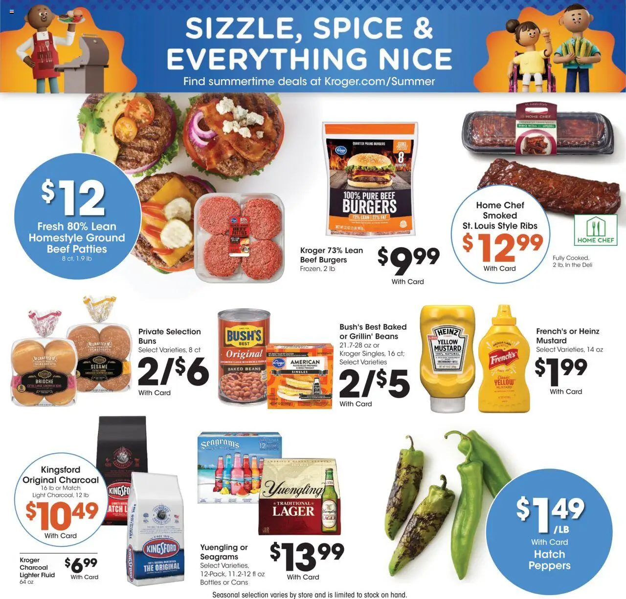 Kroger Weekly Ad - valid from 20.08.2025 | Page: 6 | Products: Peppers, Beef, Lighter
