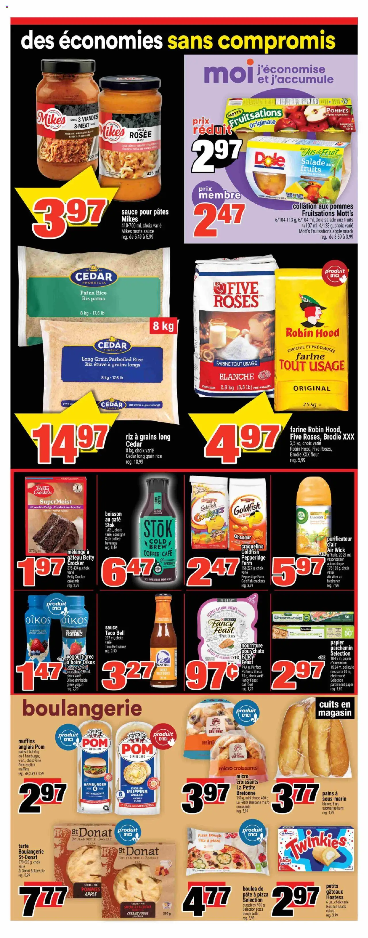 Super C flyer valid from 07.08.2025 | Page: 8 | Products: Rice, Bakery, Yogurt, Chocolate