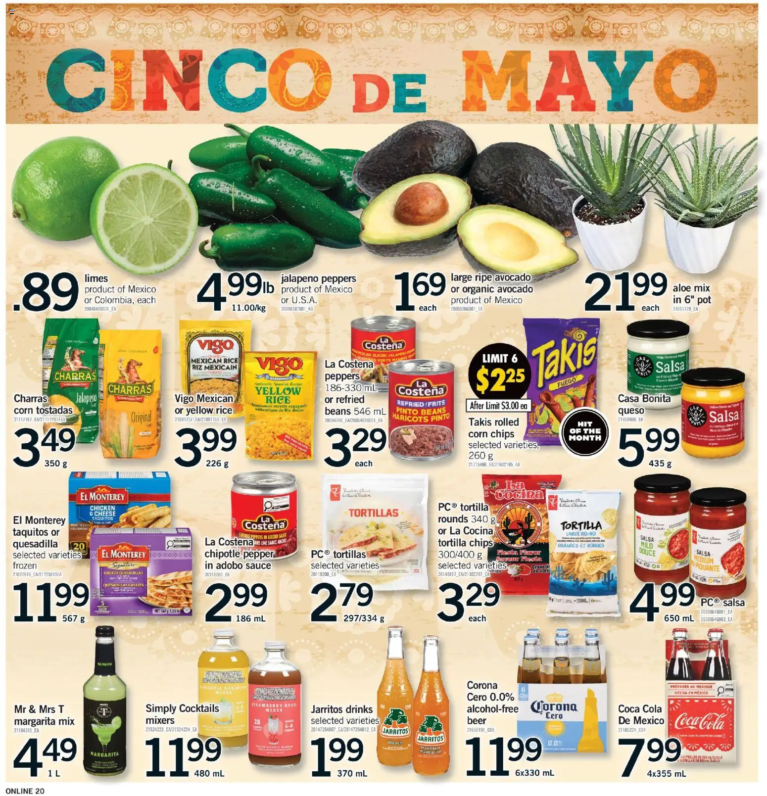 Fortinos flyer valid from 30.04.2026 | Page: 20 | Products: Mixer, Cheese, Beer, Chicken
