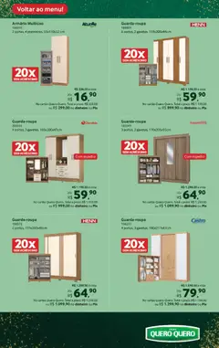 Lojas Quero-Quero - Ofertas atuais - Pré-Visualização do folheto da loja Lojas Quero-Quero, válido de 03.12.2025 | Página: 25 | Produtos: Espelho, Armário