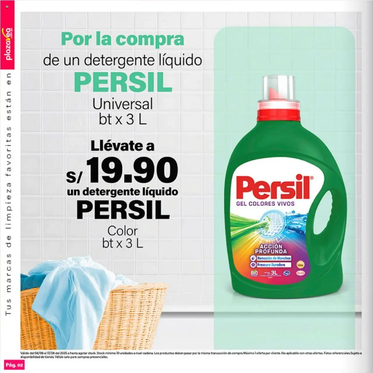 Catálogo Plaza Vea válido desde 04.08.2025 | Página: 2 | Productos: Detergente