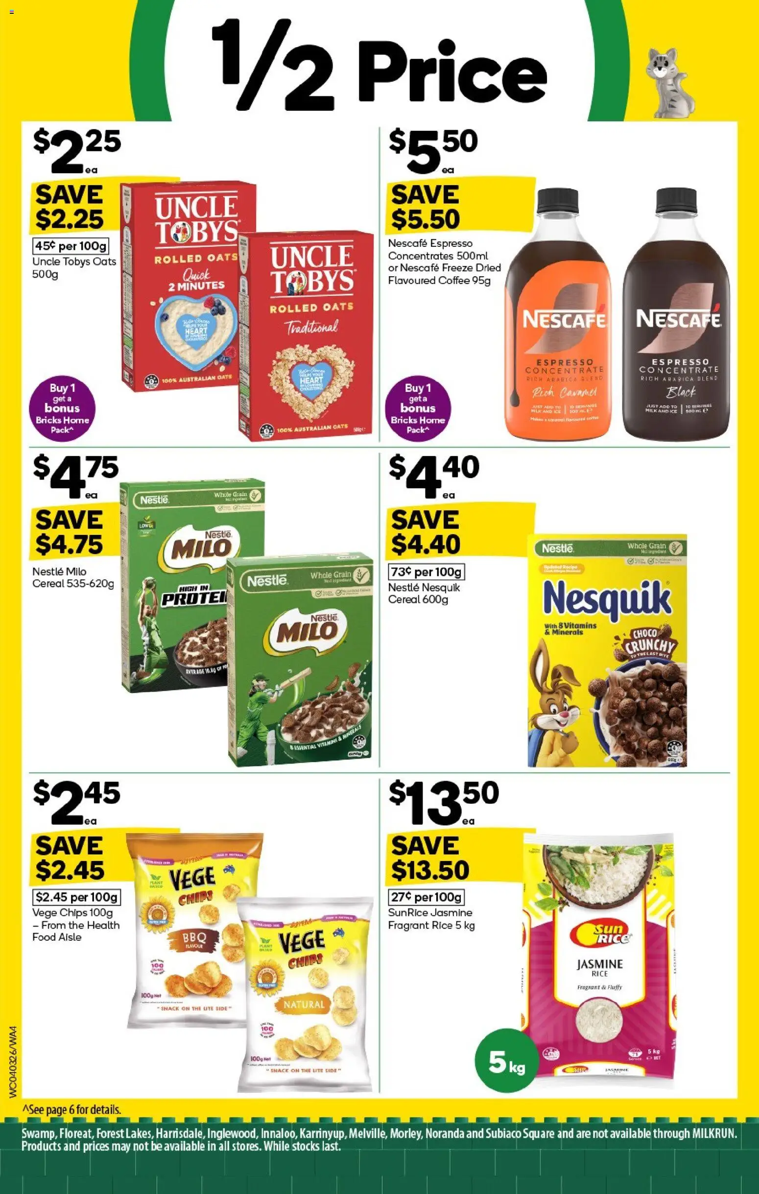 Woolworths catalogue - valid from 04.03.2026 | Page: 4 | Products: Oats, Cereal, Hat, Nescafe