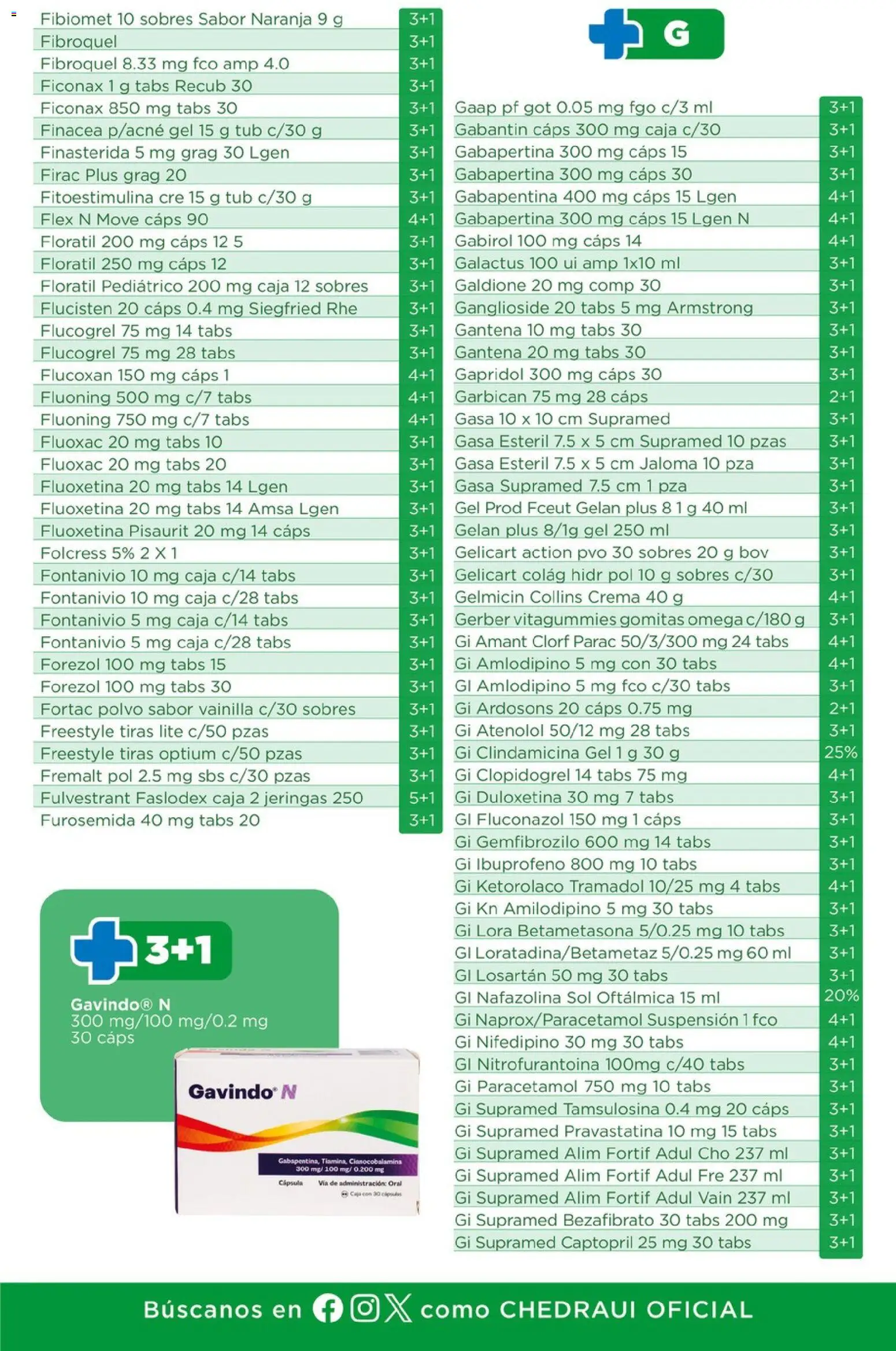 Nuevas ofertas de Chedraui válidas en toda la República Mexicana desde el 05.03.2026. ¡Encuentra las mejores ofertas en Chedraui folleto Farmacia! | Página: 19 | Productos: Crema, Caja, Polvo, Gomitas