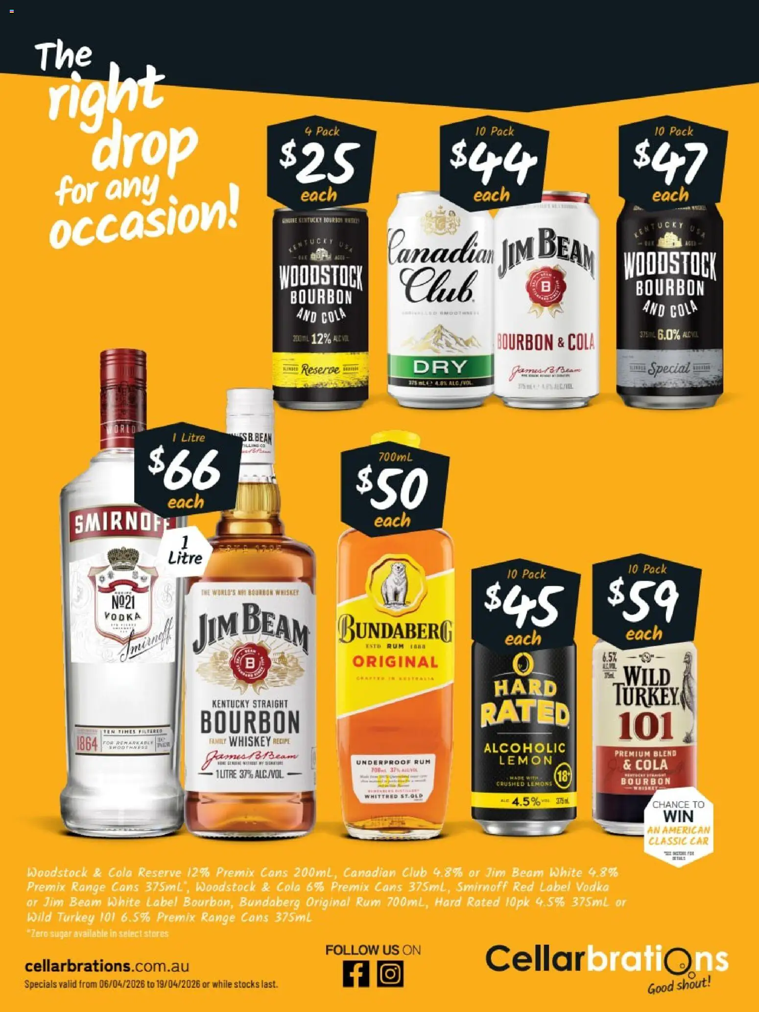 Cellarbrations catalogue - valid from 06.04.2026 | Page: 3 | Products: Vodka, Whiskey, Rum, Sugar