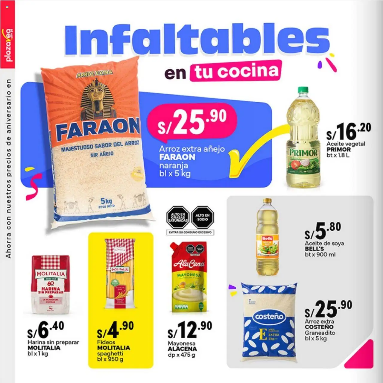 Catálogo Plaza Vea válido desde 15.09.2025 | Página: 4 | Productos: Arroz, Fideos, Cocina, Peso