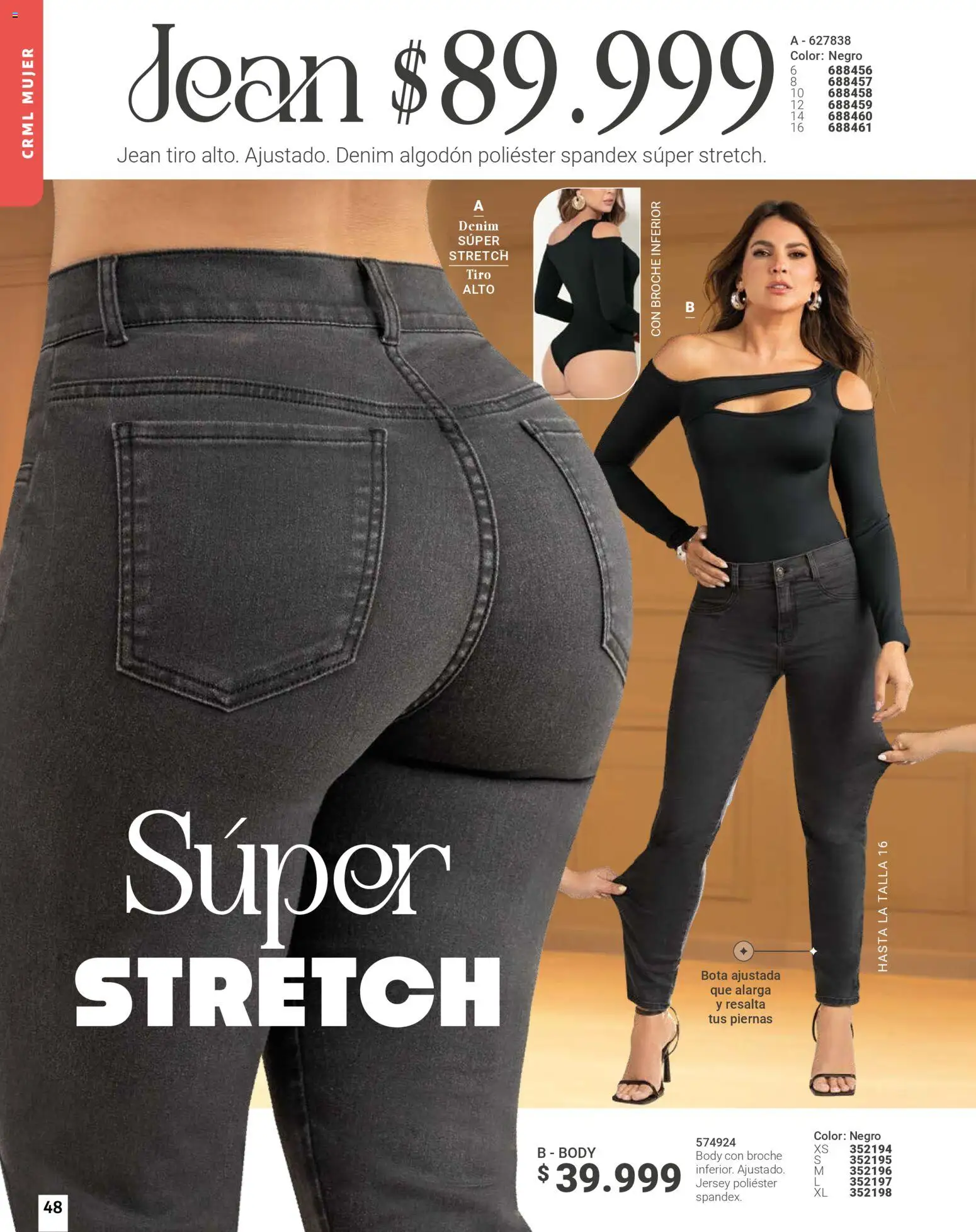 Carmel revista - valida desde el 01.02.2026 | Página: 48 | Productos: Algodón, Body, Jean