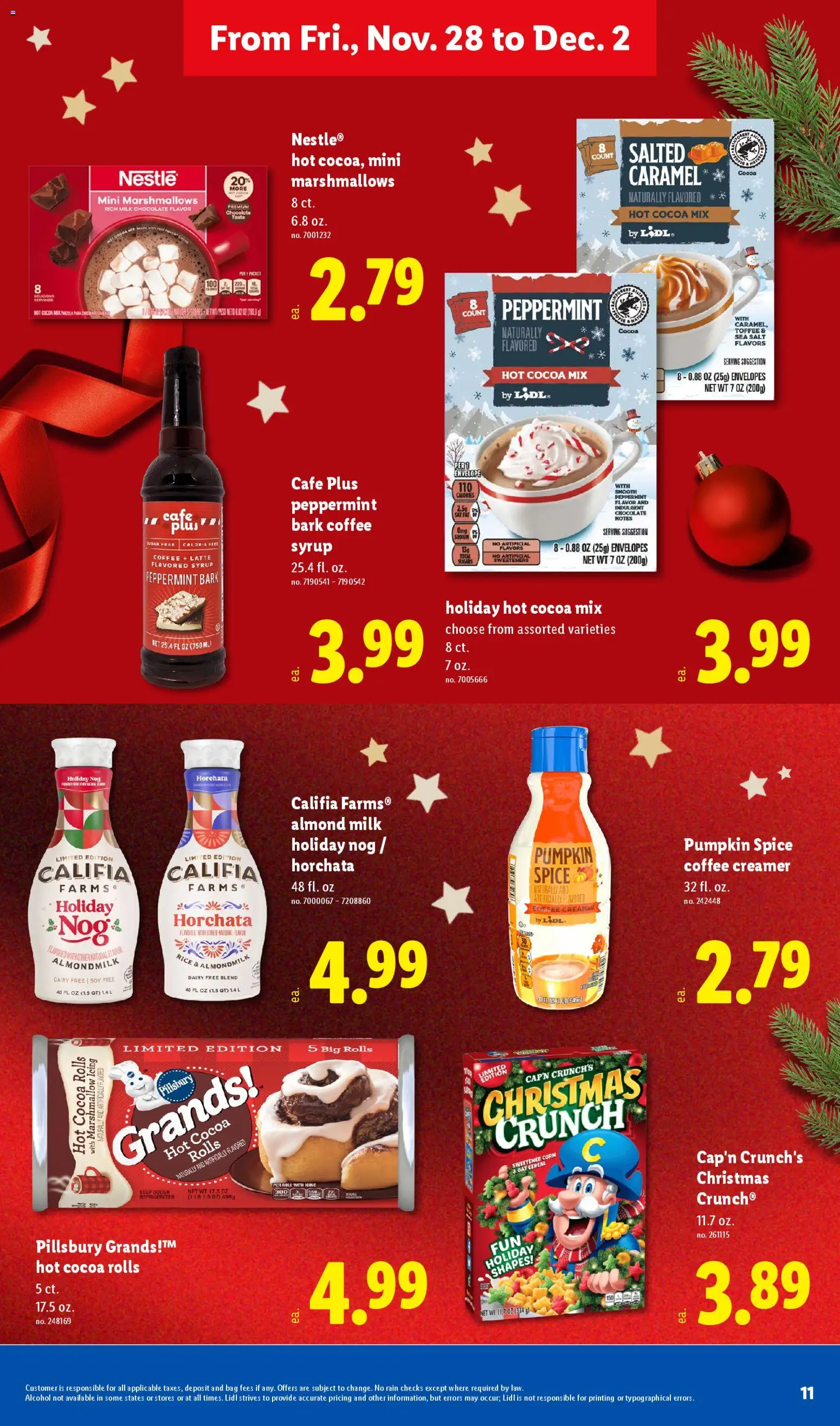 Lidl Black Friday - valid from 27.11.2025 | Page: 11 | Products: Coffee, Chocolate, Rice, Bag