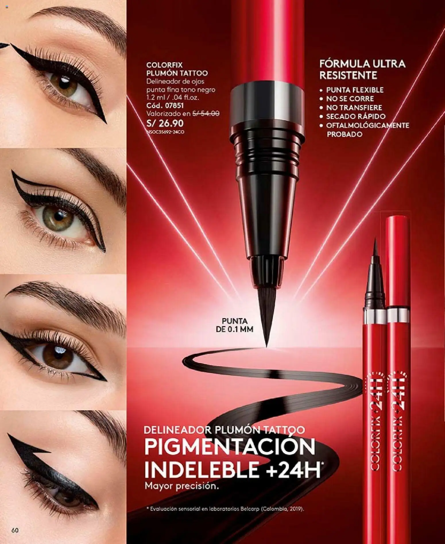 Catálogo Ésika válido desde 04.04.2026 | Página: 60 | Productos: Delineador de ojos, Delineador